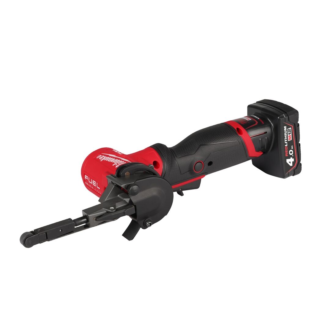 MILWAUKEE Akku-Bandfeile M12 FBF10-402B 2x12V/4,0 Ah, Ladegerät, Tasche