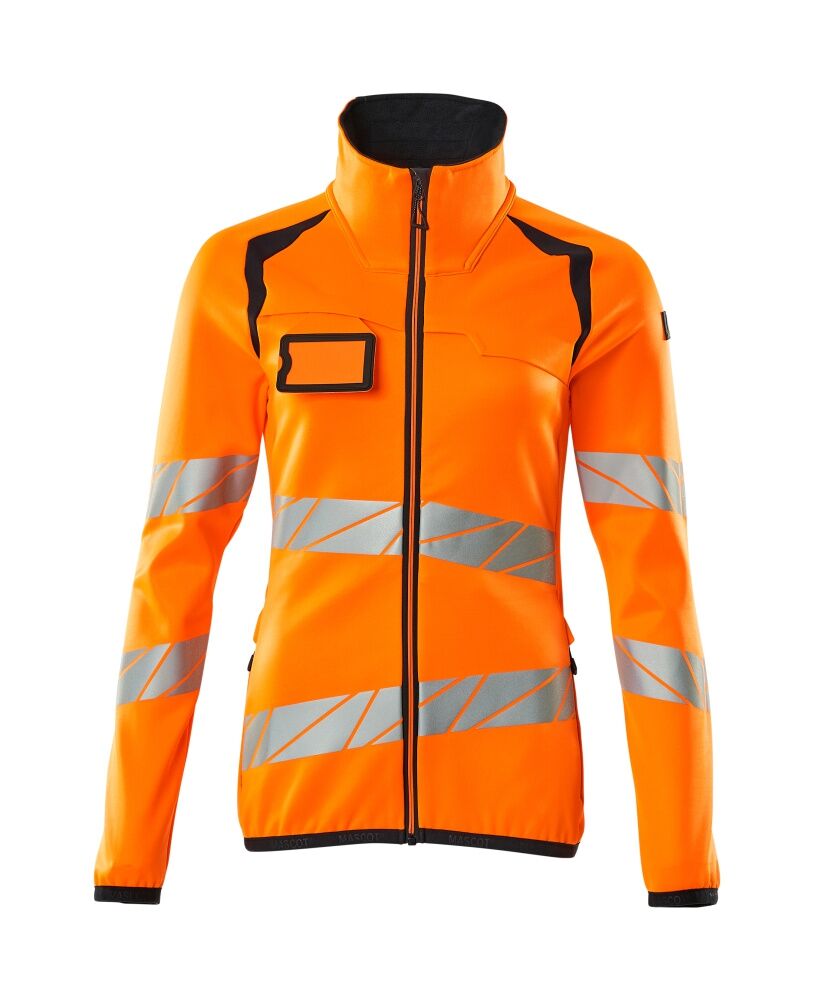 MASCOT Accel Safe Fleece-Pull. Damen RV Gr.L hi-vis or/schwarzbl 19153-315