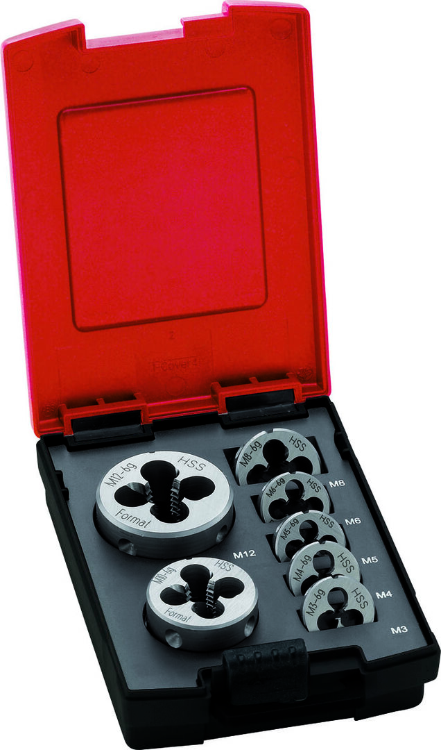 FORMAT Schneideisen-Set EN22568 HSSE M3-M12 FORMAT Schneideisen-Set EN22568 HSSE M3-M12