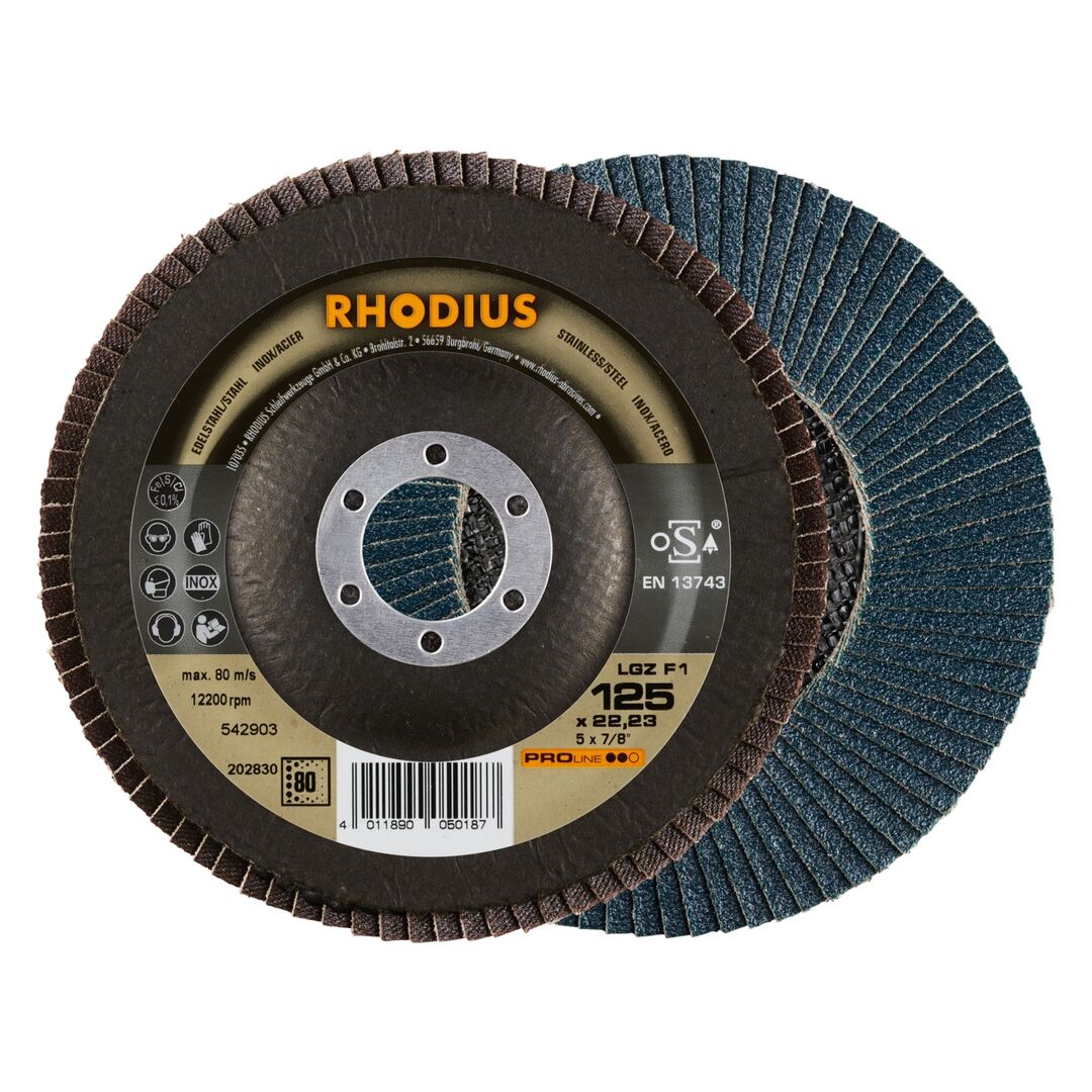 RHODIUS Lamellenschleifsch.LGZ F1 125mm K 80 RHODIUS Lamellenschleifsch.LGZ F1 125mm K 80