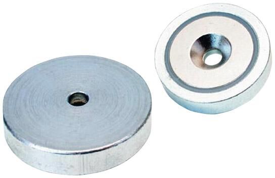 FORMAT NdFeB-Flachgreifer-Magnet mit Bohrung 40 x 8,0 mm