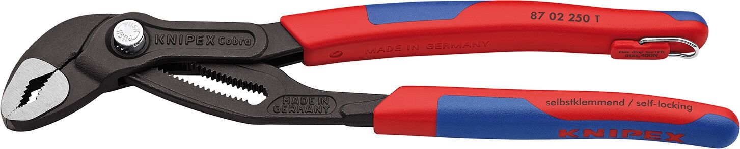 KNIPEX 87 02 250 T Cobra Hightech- Wasserpumpenzange Mehrk. atrA 250mm KNIPEX 87 02 250 T Cobra Hightech- Wasserpumpenzange Mehrk. atrA 250mm