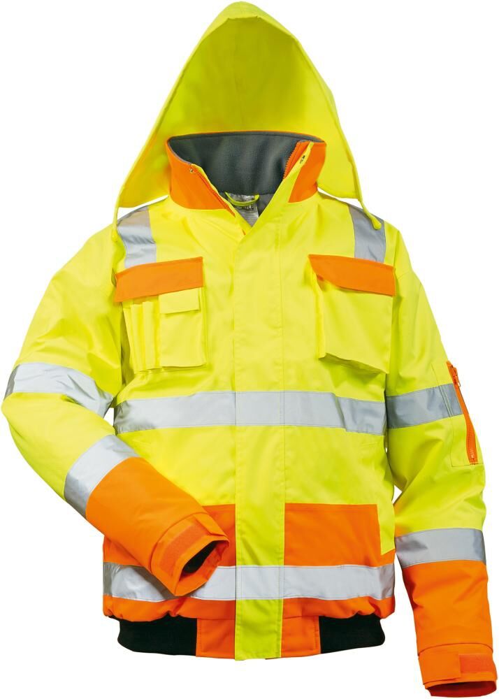 Warnpilotenjacke Mats, Gr. M, gelb/orange