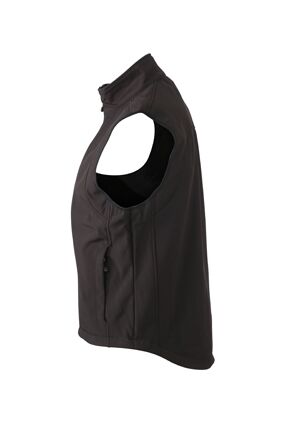 JN Mens Softshell Vest JN136 95%PES/5%EL, black, Größe M JN Mens Softshell Vest JN136 95%PES/5%EL, black, Größe M