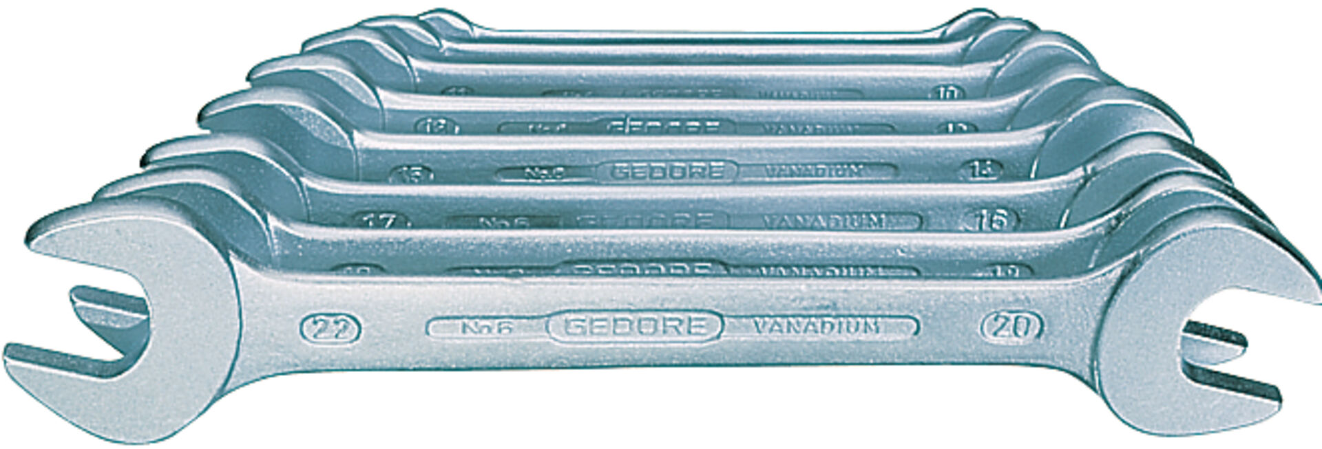 GEDORE Doppelmaulschlüssel-Set 8-teilig 6-22mm 6-8 6077380 GEDORE Doppelmaulschlüssel-Set 8-teilig 6-22mm 6-8 6077380