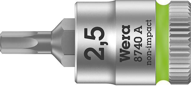 WERA Schraubendreher-Einsatz 1/4" 2,5x 28mm i6-kant Haltefunktion