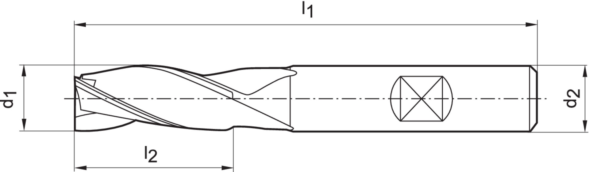 FORMAT Schaftfräser DIN844L PM TiALN 10,0mm FORMAT Schaftfräser DIN844L PM TiALN 10,0mm