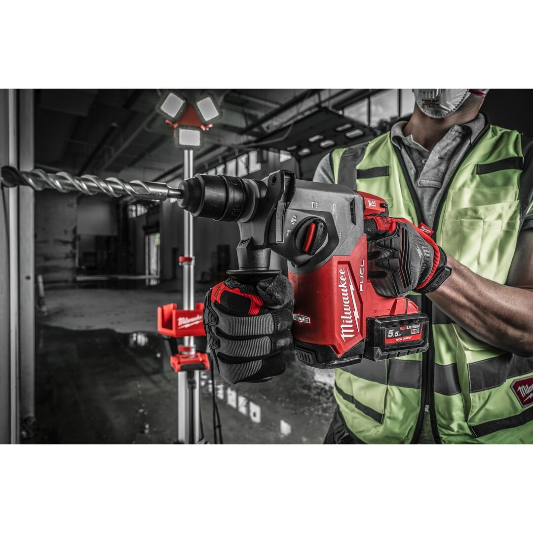 MILWAUKEE Fuel Akku-Kombihammer M18 FHX-0X Solo, mit Wechselfutter MILWAUKEE Fuel Akku-Kombihammer M18 FHX-0X Solo, mit Wechselfutter
