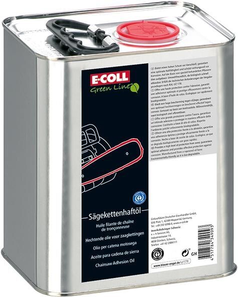 E-COLL EU Sägeketten-Haftöl UWS 5 Liter Kanister, umweltschonend