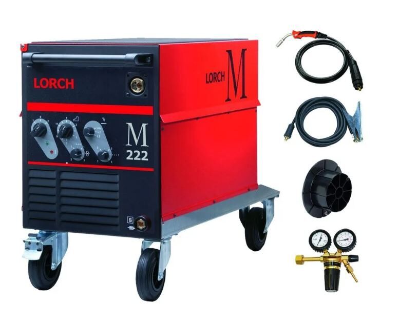 LORCH MIG-MAG Schweißanlage mit Zubehör M 222, Brenner ML 1500,3m, für 230V/400V
