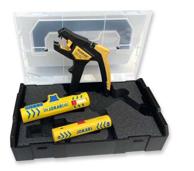 JOKARI Kabelverarbeitungs-Set 3-teilig Super 4 Pro Coaxi No. 1 SECURA No. 15 JOKARI Kabelverarbeitungs-Set 3-teilig Super 4 Pro Coaxi No. 1 SECURA No. 15