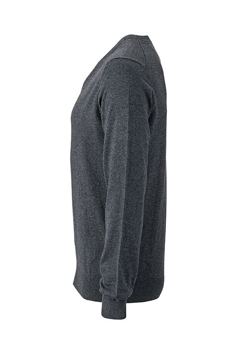 JN Mens Pullover JN664 70%BW/25%SD/5%KAS,anthr.-melange,Gr. 2XL