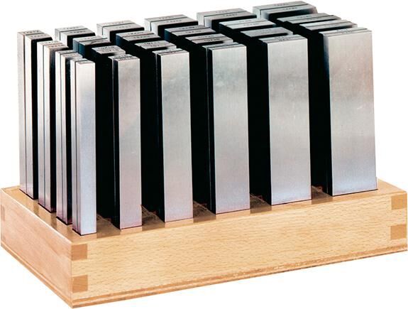 FORMAT Parallelunterlage Set PräzisionL 125mm im Holzständer FORMAT Parallelunterlage Set PräzisionL 125mm im Holzständer