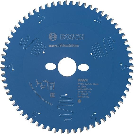 Kreissägeblatt HW Expert f.Alu 216x30x2,6 64T