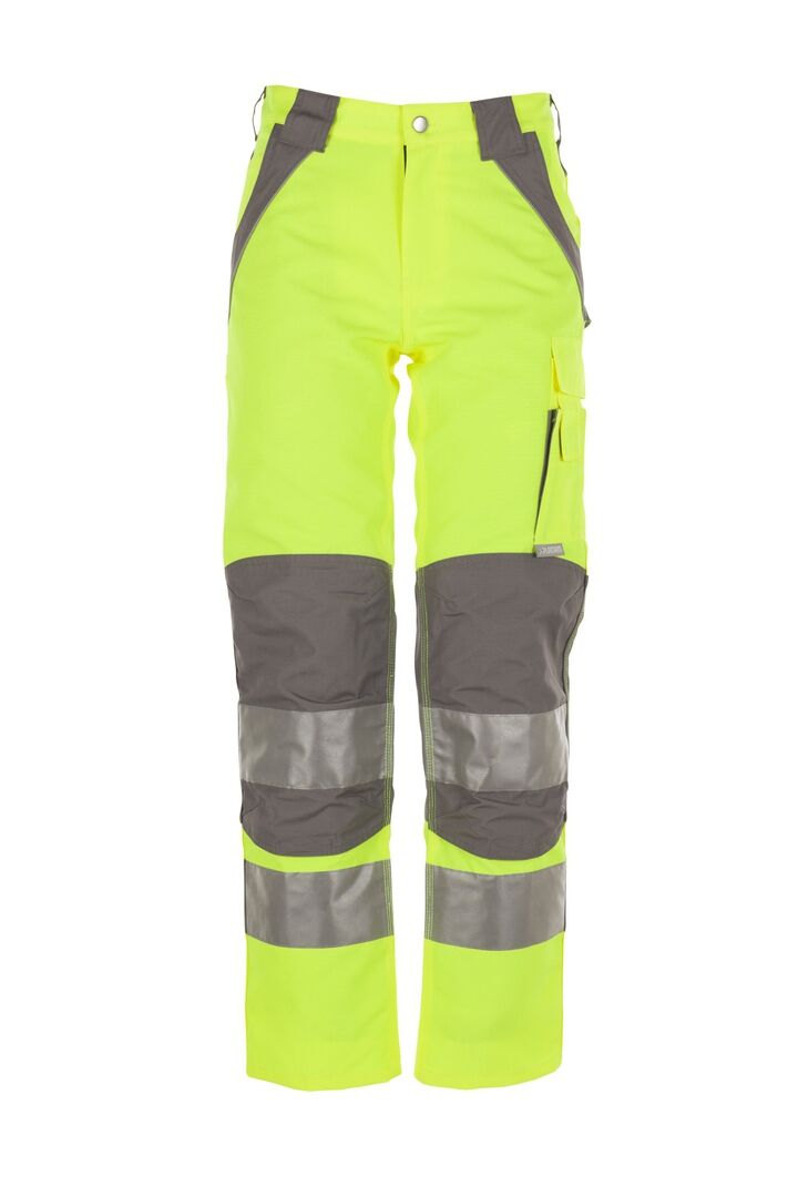 PLANAM Plaline Warnschutz Bundhose gelb/zink 44 PLANAM Plaline Warnschutz Bundhose gelb/zink 44