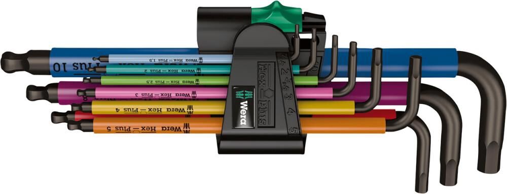 WERA Winkelschraubendreher Multicolor Satz 9-teilig, 1,5-10mm