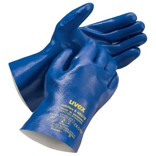 UVEX Chem.-Handschuh rubiflex S NB27B Gr. 10 Nitril blau, 6027.1