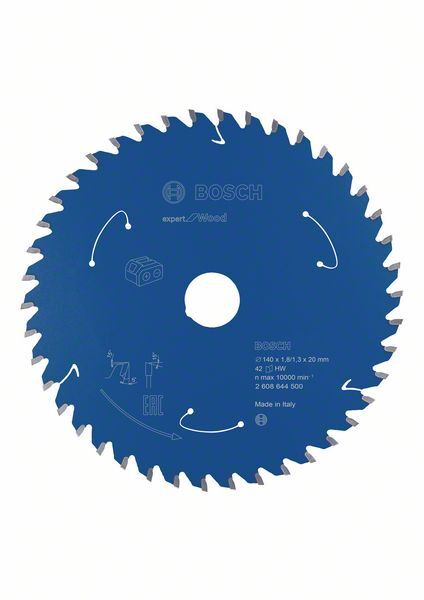 BOSCH Kreissägeblatt Expert for Wood 140x20x1,8/1,3mm 42 Z