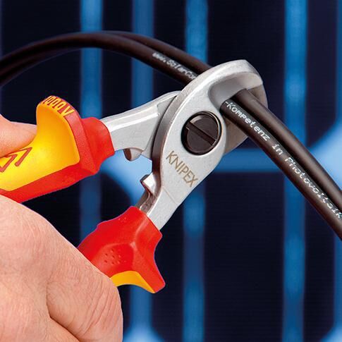 KNIPEX 95 16 165 T Kabelschere Mehrk. VDE, verchr. 165 mm KNIPEX 95 16 165 T Kabelschere Mehrk. VDE, verchr. 165 mm