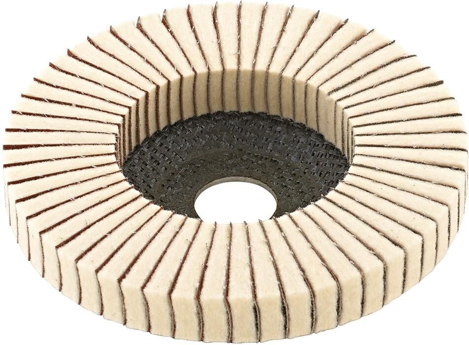 FORMAT kombinierte Filz-Fächerscheibe 125mm, Schleifleinen