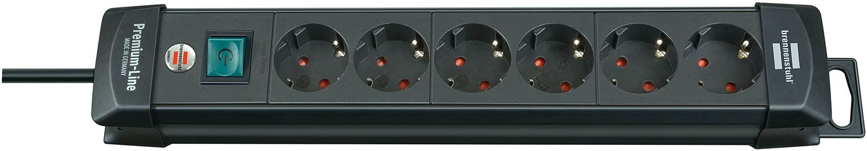 BRENNENSTUHL Steckdosenleiste Premium-Line 1951160100 6fach sw