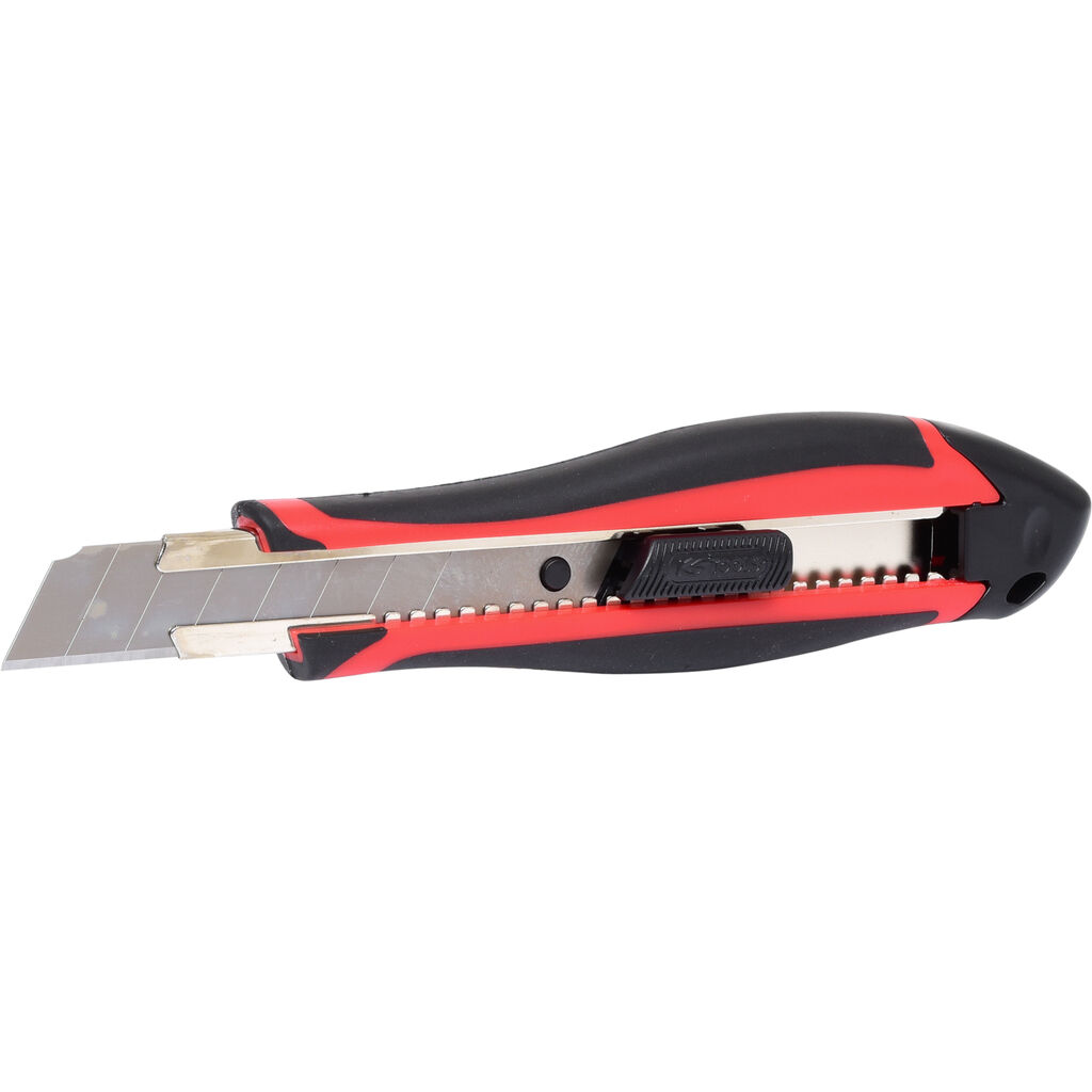 KS TOOLS Zwei Komponenten Cuttermesser mit Stahlführung 18 mm