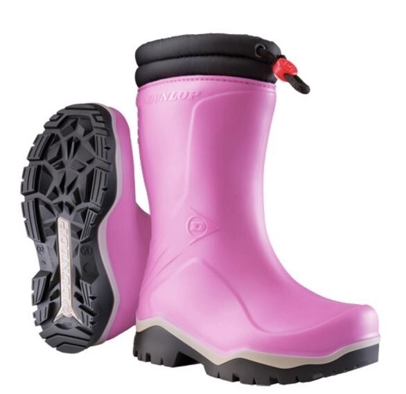 DUNLOP Kinder-Stiefel Kids Blizzard PVC Gr. 24 gefüttert pink/schwarz, K374061