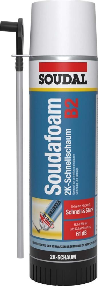 SOUDAL Soudafaom 2K B2 Montageschaum 400ml MDI SOUDAL Soudafaom 2K B2 Montageschaum 400ml MDI