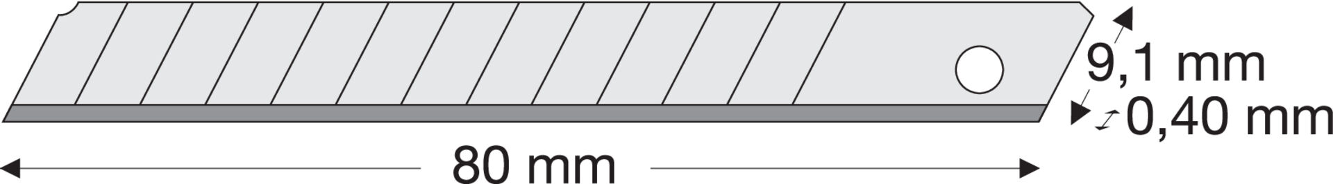 WEMAG Abbrechklinge 9mm Spender a 10St. WEMAG Abbrechklinge 9mm Spender a 10St.