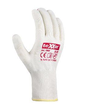 Strick-Handschuh Octopus Gr. 10, Feinstrick, PVC-Noppen rot