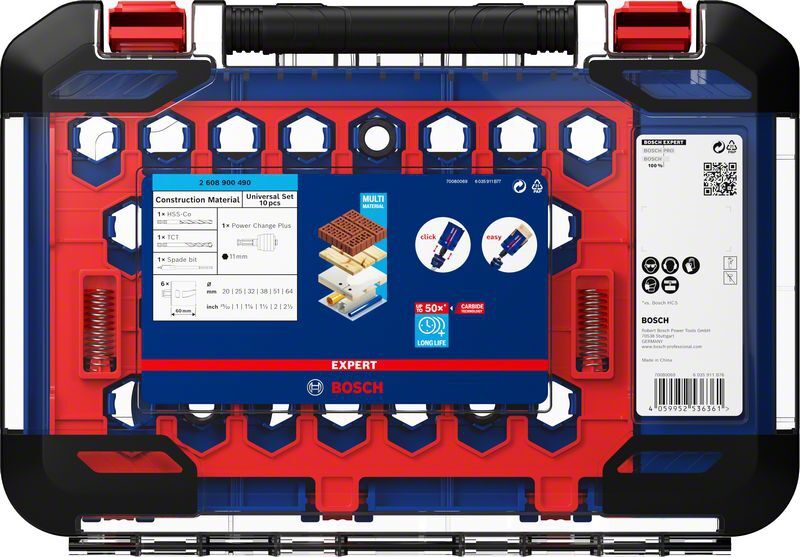 BOSCH Lochsägen-Set Expert Construction Material 20/25/32/38/51/64mm 9-tlg.