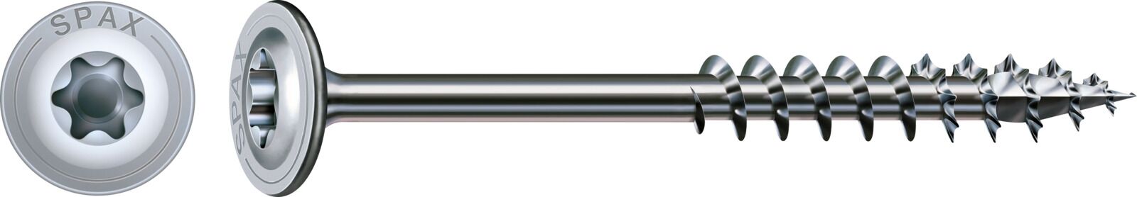 SPAX Tellerkopf T-STAR+ T40 Teilgew. 4CUT WIROX 50St, 8x140mm