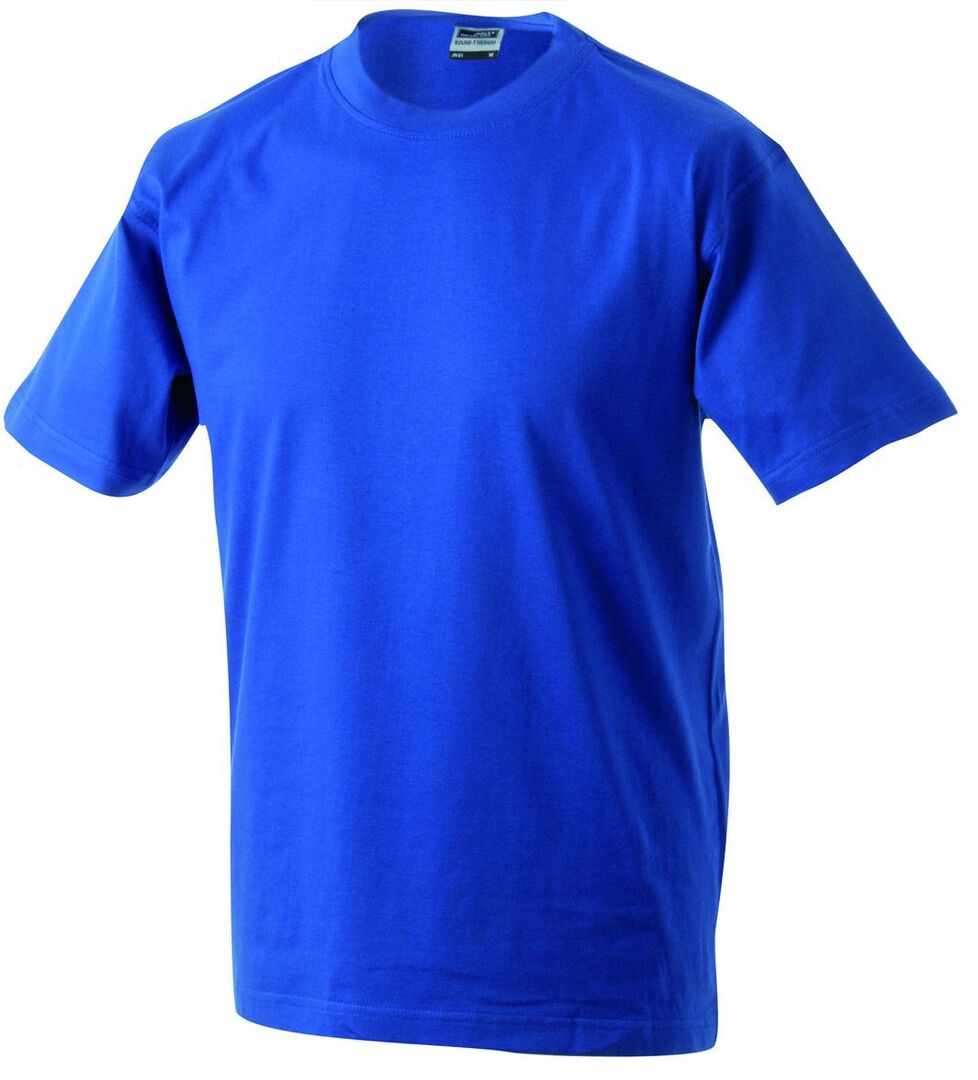JAMES & NICHOLSON JN T-Shirt Round-T Heavy JN002 100%BW royal Größe 4XL