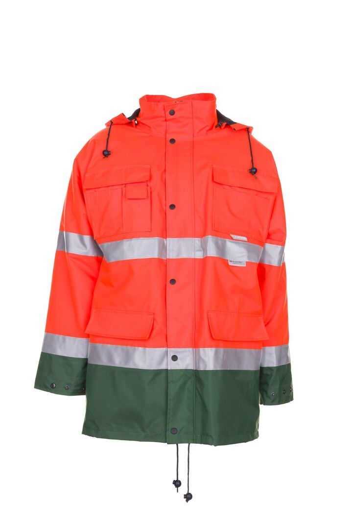 PLANAM Warnschutz Parka 2058 Atmungsaktiv Orange/Grün Gr. 4XL