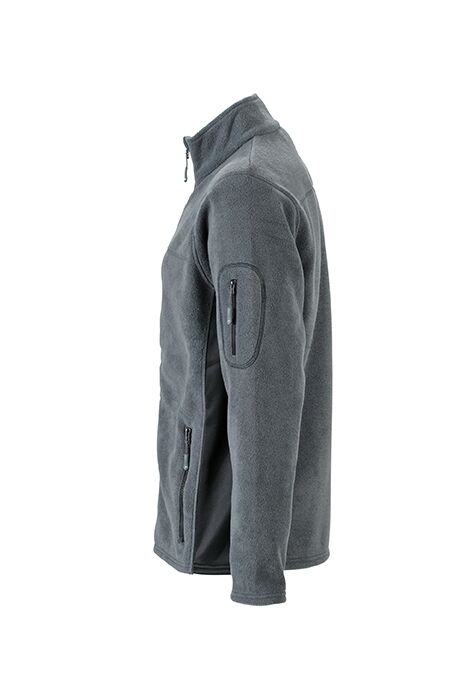 JN Mens Workwear Fleece Jacket JN842 100%PES, carbon/black, Größe 2XL JN Mens Workwear Fleece Jacket JN842 100%PES, carbon/black, Größe 2XL