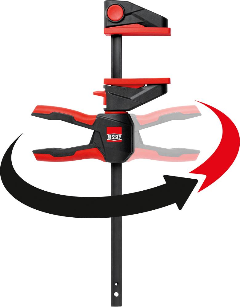 BESSEY Einhandzwinge EZ drehbarer Griff 150x80mm BESSEY Einhandzwinge EZ drehbarer Griff 150x80mm