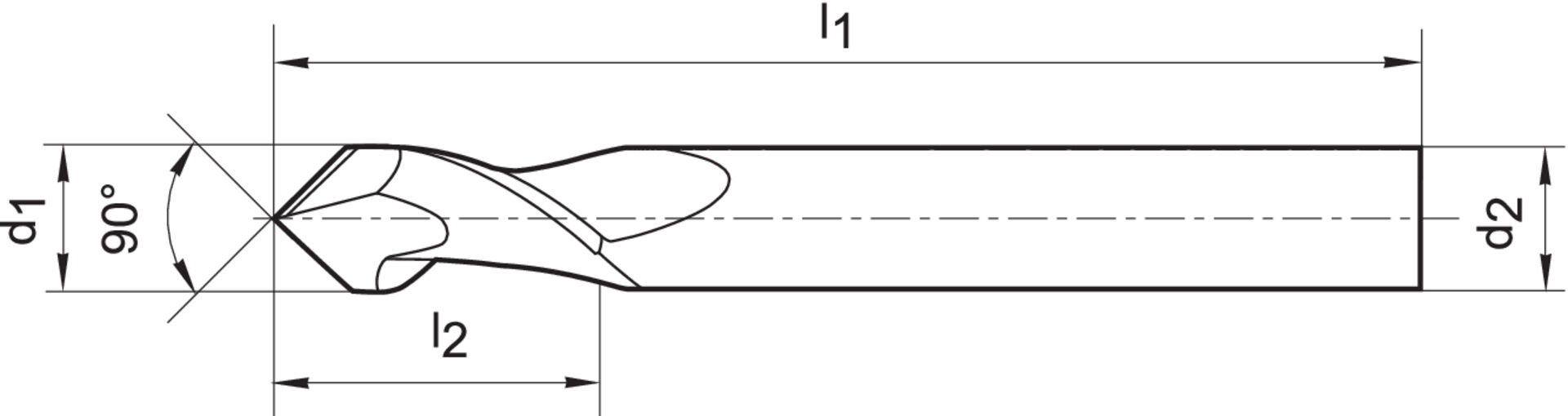 FORMAT Multifunktionswerkzeug VHM 10,0mm 90 Grad