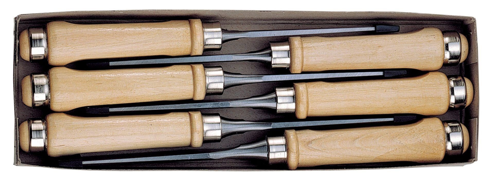 FORMAT Stechbeitel-Set Holzheft 6-teilig FORMAT Stechbeitel-Set Holzheft 6-teilig