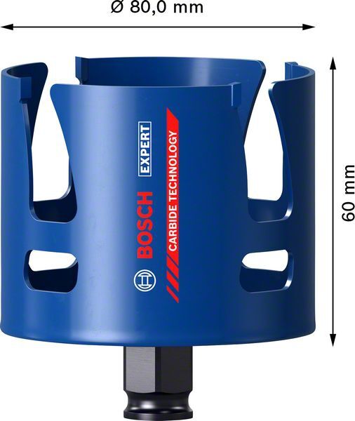BOSCH Lochsäge EXPERT ConstructionMat 80mm