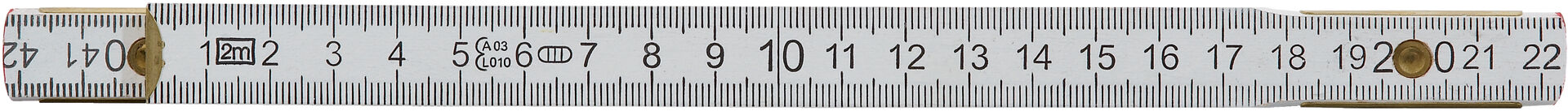 Holzgliedermaßstab 2mx16mm Holzgliedermaßstab 2mx16mm