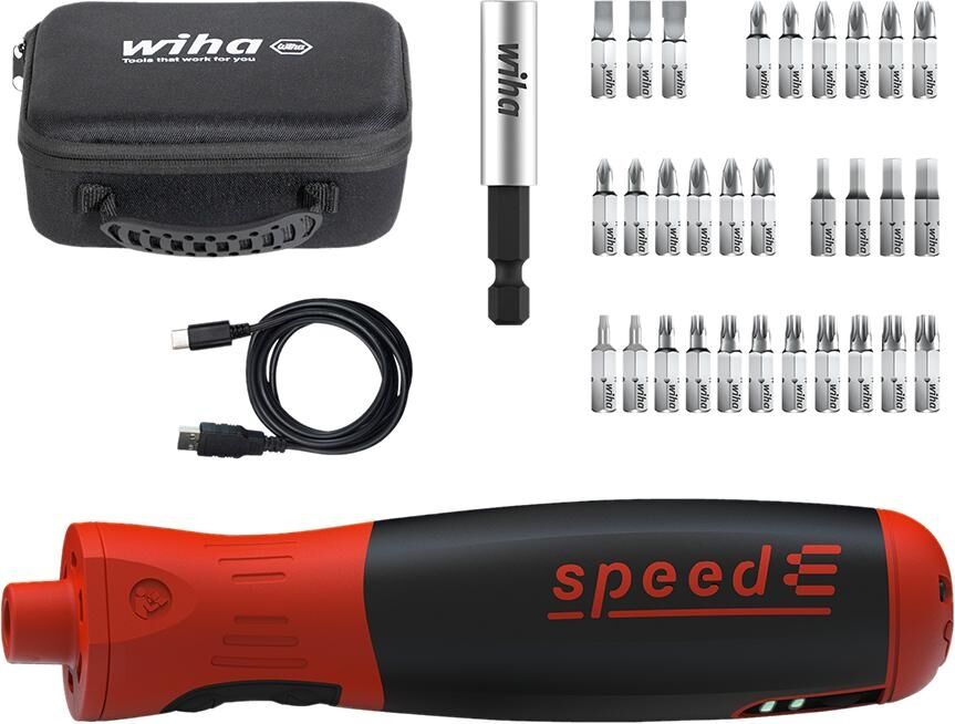 Wiha E-Schraubendreher Set speedE PocketDrive mit Bitbox und Tasche Wiha E-Schraubendreher Set speedE PocketDrive mit Bitbox und Tasche