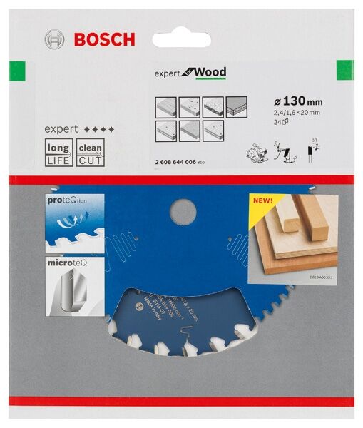 BOSCH Kreissägeblatt HW Expert 130x20x2,4 24T