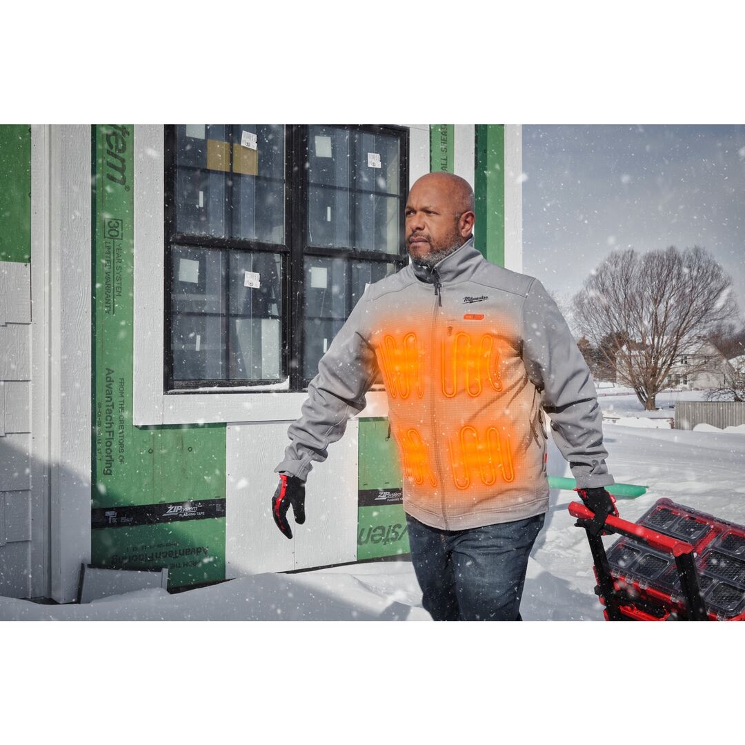 MILWAUKEE Akku-Thermo-Jacke HJGREY5-0 grau, Gr. M MILWAUKEE Akku-Thermo-Jacke HJGREY5-0 grau, Gr. M
