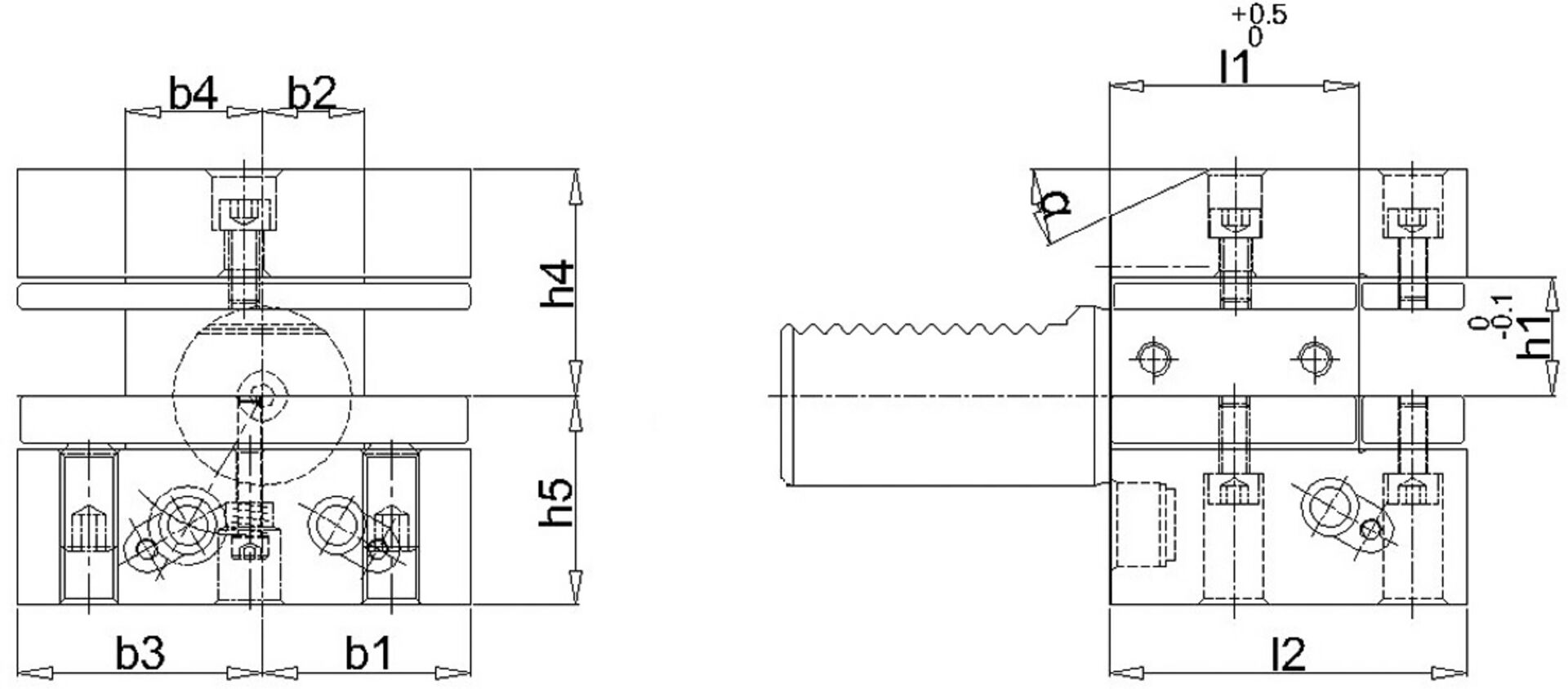 FORTIS VDI Mehrfachaufnahme D2 30x20mm Überk. FORTIS VDI Mehrfachaufnahme D2 30x20mm Überk.