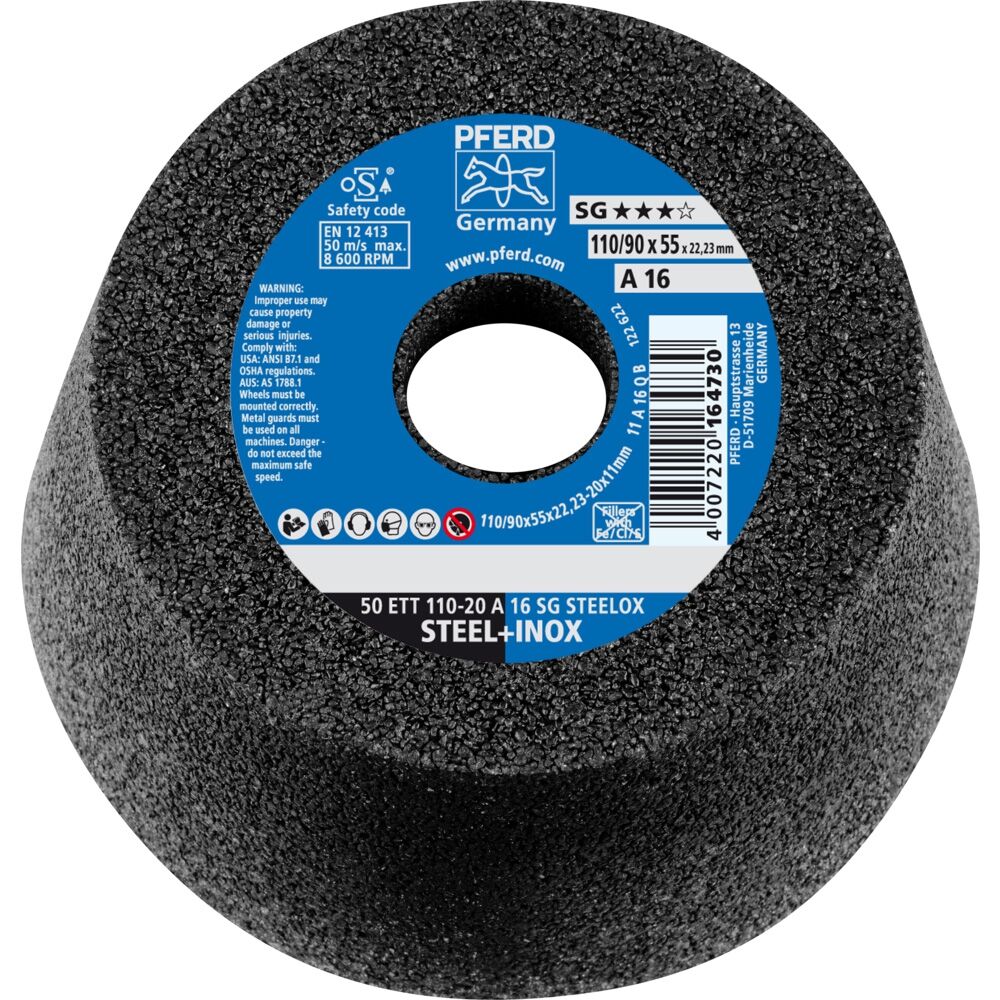 Schleiftopf 20A16QSG 110x22,2mm Rüggeberg Schleiftopf 20A16QSG 110x22,2mm Rüggeberg