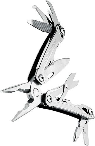 LEATHERMAN Multitool Wingman, Silver 14 Funktionen, mit Tasche