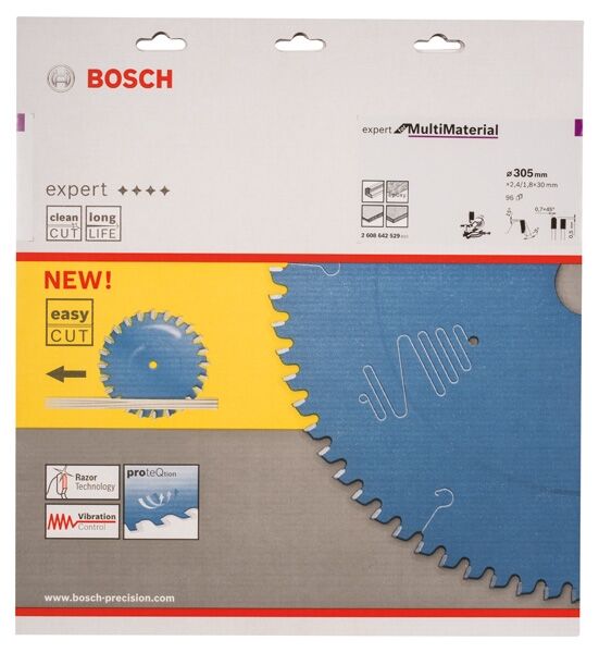 Kreissägeblatt HW Expert 305x30x2.4 96 T TR  Bosch