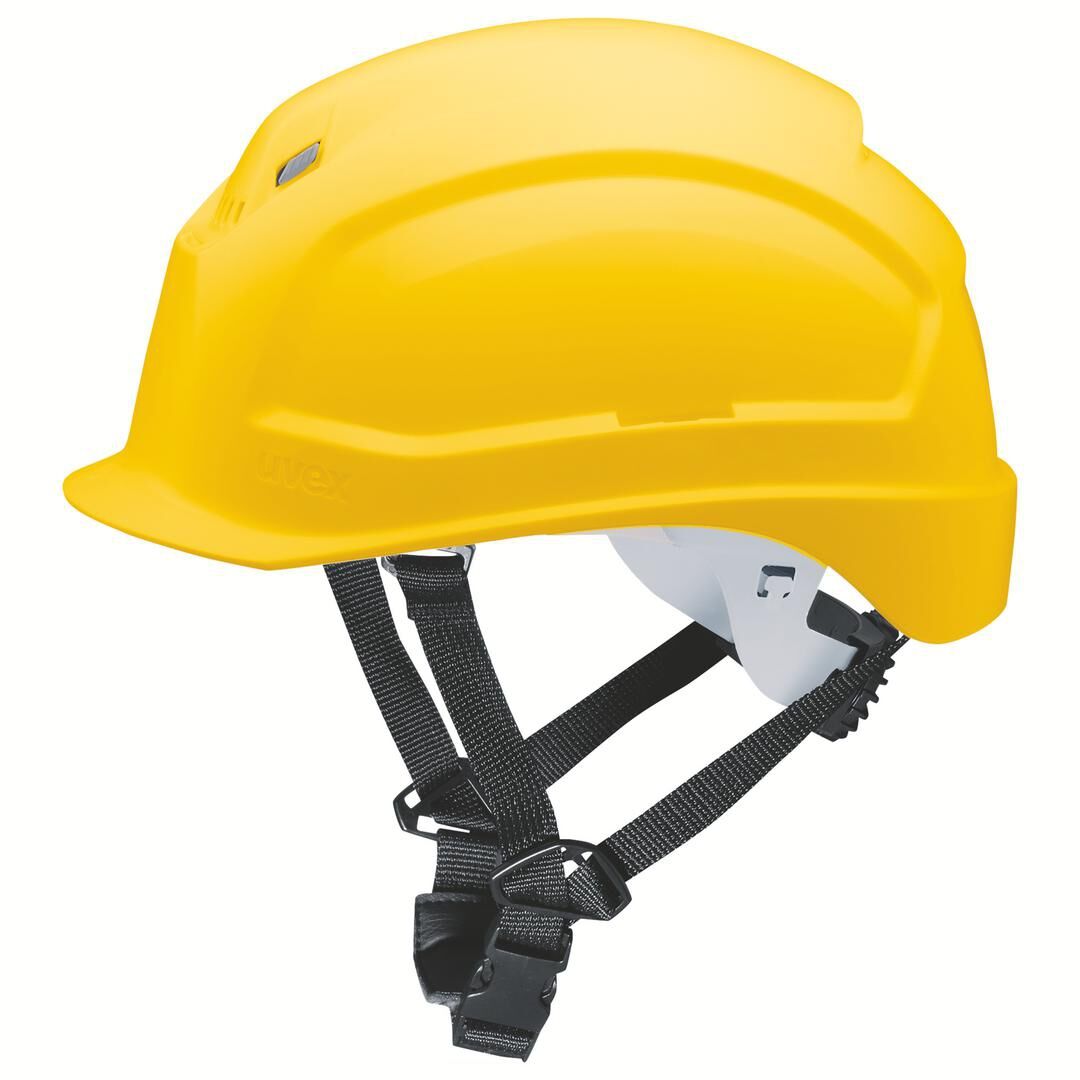 UVEX Schutzhelm pheos S-KR 9772 kurzer Schirm Drehrad gelb UVEX Schutzhelm pheos S-KR 9772 kurzer Schirm Drehrad gelb