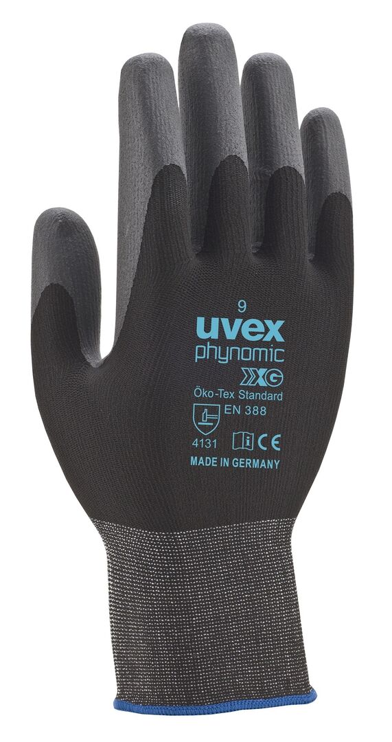 UVEX Montage-Handschuh phynomic XG planet Gr. 3 Schaumbesch. schw 6007.0 UVEX Montage-Handschuh phynomic XG planet Gr. 3 Schaumbesch. schw 6007.0