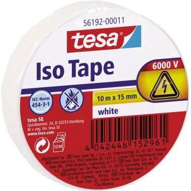 tesa Isolierband 56192-00011 15mmx10m weiß